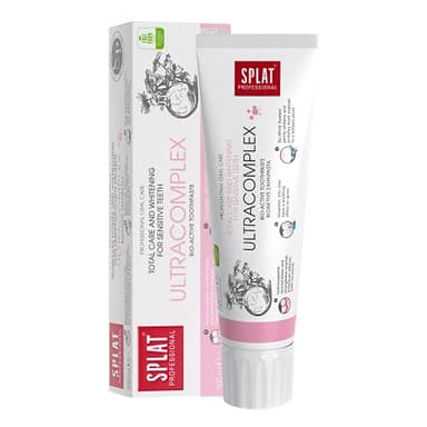 SPLAT® Ultracomplex Toothpaste | Total Care & Whitening for Sensitive Teeth | SLES, Fluoride Free 100g