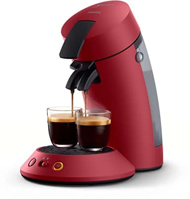 Philips SENSEO Original Plus Coffee Pod Maker, Intensity Selector, Crema Plus, Aroma Booster Technology, Green Product, Intense Red (CSA210/91)