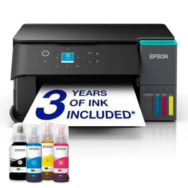 Epson EcoTank ET-2950 Ink Tank Printer | Busy Home Use | Wireless | A4 | Print, Copy, Scan | 3.7cm LCD Screen | Double-Sided Printing | Includes up to 3 Years of Ink