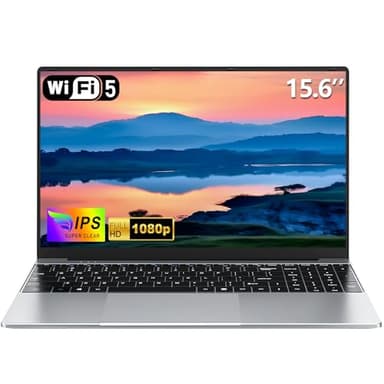 NAIKLULU 2025 15.6 Inch Laptop with N4000 Processor(1.1 to 2.6 Ghz), 8GB RAM 256GB SSD Computer with FHD 1920 x 1080 Display, 5000 MAh/38Wh, TF Card, Webcam, Touchpad, Student/Home/Business