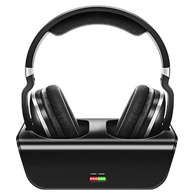 Wireless Headphones for TV Listening, 2.4GHz Digital Over-Ear Stereo Wireless TV Headphones, 20Hours Charging Dock Rechargeable, No Audio Delay, Higher Volume, 30M Distance