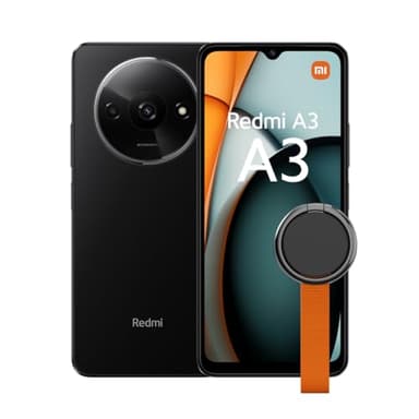 Xiaomi Redmi A3 Midnight Black-Smartphone-3+64GB,MediaTek Helio G36,5000mAh(typ) battery,AI dual camera system,Smooth 6.71“90 Hz Display（UK Version+2 Years Warranty）