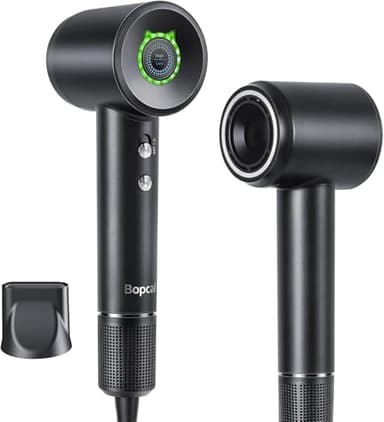 Ionic Hair Dryer – 120,000 RPM High-Speed Blow Dryer - 3 Mins Fast Drying,59dB Low-Noise,Smart Temperature Control,Magnetic nozzles,Compact & Travel-Friendly,1600W