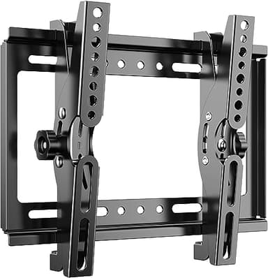 JXMTSPW Tilt TV Wall Bracket for 14-42 inch LCD LED OLED Flat Curved TVs up to 25kg,Low Profile Tilt TV Bracket Max VESA: 200x200mm 16 19 22 24 32 36 40" Ultra Slim Television Mount