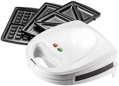 Judge Toasted Sandwich Maker, Waffle Maker and Panini Grill Press with 3 Non-Stick Dishwasher Safe Grill Plates