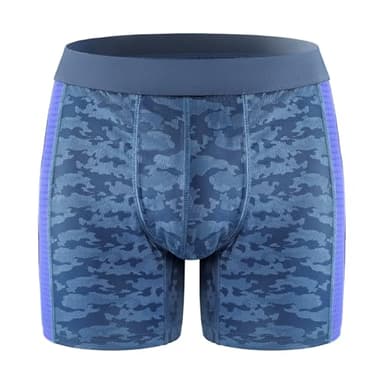 HANSILK Mens Incontinence Pants Breathable Boxers Briefs with 80 ml Absorbent Pads Leakproof Washable Odor Control for Mild Incontinence