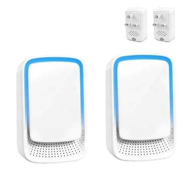 Flintronic 2pcs Air Purifier for Bedroom Home, Air Purifier Plug In Air Ionizers, Portable Quiet Ioniser, Negative Ion Technology Air Purifiers for Bedrooms, Office, Garage Room Pets, Smoke Dust