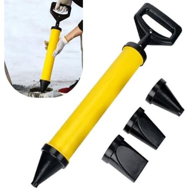 Cement Caulking Gun Set, Professional Mortar Grouting Pump with 4 Nozzle, Multifunction Caulking Tool for Cement Lime