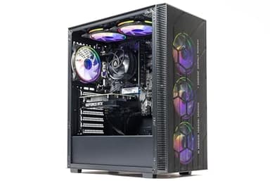 GTR Gaming PC | AMD Ryzen 5 5500 | NVIDIA RTX 3050 6GB | 16GB DDR4 RAM | 1TB NVMe SSD | 650W PSU | Windows 11 | ARGB Case | Wi-Fi