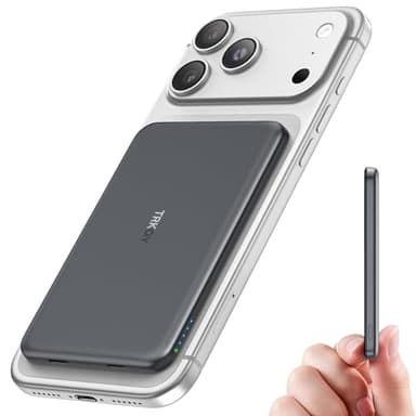 for Magsafe Power Bank, 5000mAh Ultra-Slim Wireless Portable Charger,Magnetic Power Bank Fast Charging with USB-C Charging,Portable Phone Charger Battery Pack Compatible with iPhone 17/16/15/14/13/12