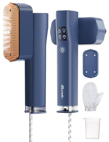 Sundu Clothes Steamer, Steamer for Clothes, Portable 2 In 1 Travel Steamer Iron,15s Fast Heat-up, 4 Modes, LED Display, 20 Minutes of Continuous Ironing Handheld Garment Steamer for Travel and Home