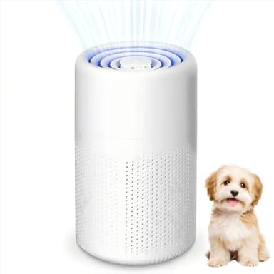 5W Energy Saving HEPA Air Purifier with USB Power,Fights Mould, Pet Dander & Dust,Compact & Portable for Bedroom, Office,Aromatherapy Function & Night Light
