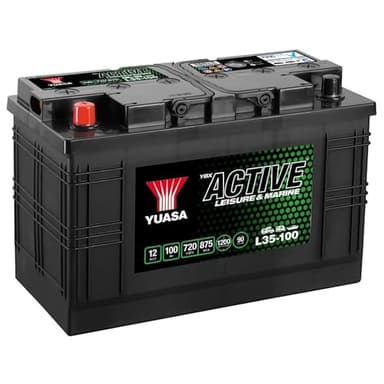 Yuasa L35-100 12V 100Ah 720CCA Maintenance Free High Performance Leisure & Marine Battery