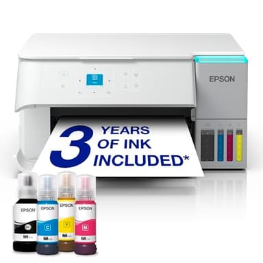 Epson EcoTank ET-2956 Ink Tank Printer | Busy Home Use | Wireless | A4 | Print, Copy, Scan | 3.7cm LCD Screen | Double-Sided Printing | Includes up to 3 Years of Ink