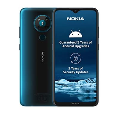 Nokia 5.3 6.55-Inch Android UK SIM Free Smartphone with 4 GB RAM and 64 GB Storage (Dual Sim) - Cyan (Renewed)