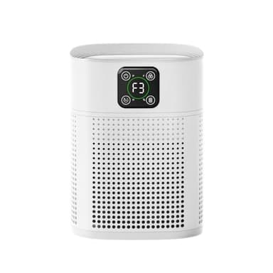 OUNEDA Air Purifiers for Home, Air Purifier for Smoke, Pet Dander & Odors with 360° Air Intake, Small Air Purifier with 3 Speeds & 9H Timer for Bedroom Office, HY1800 Pro, White
