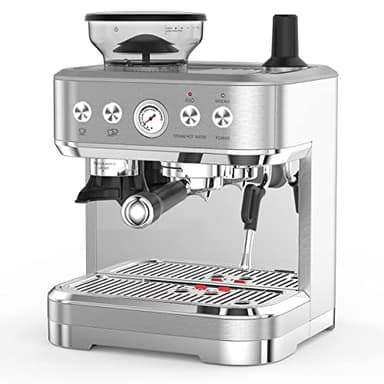 Aptliton Bean to Cup Coffee Machine with Grinder & Milk Frother, 15Bar, Cappucino, Espresso & Latte Machine Coffee Machines Electric Coffee Maker with 2 Capacity Options