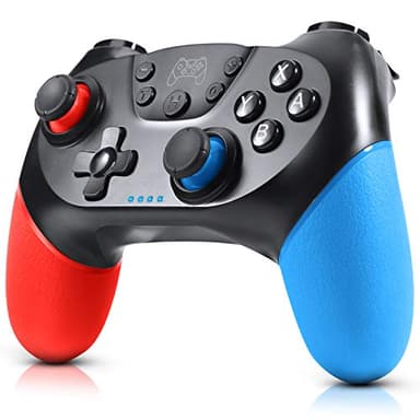 Gezimetie Wireless Switch Controller, Switch Controller for N-intendo Switch/Switch Lite, Wireless Switch Gamepad Joypad with 6-Axis Gyro, Double Shock