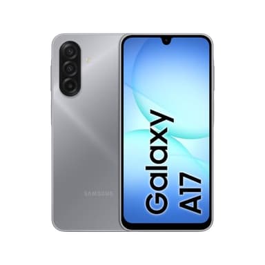 Samsung Galaxy A17 4G, AI Smartphone, Slim 7.5mm Frame, Large Screen Unlocked Phone, 50MP Camera, 128GB Storage, 4GB Memory, 5000 mAh Battery, Grey, 3 Year Extended Warranty (UK Version)