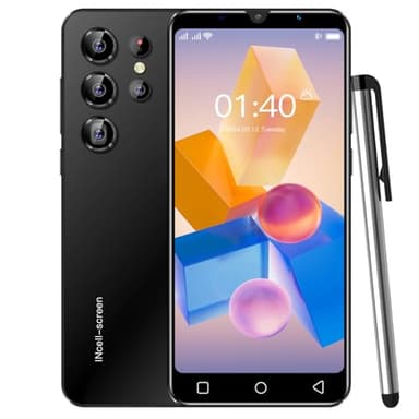 PrzTIk Cheap Mobile Phones, 5.0" IPS Display, Android 9.0, 16GB(Expandable to 128GB), Dual SIM Dual Camera, Face ID/WIFI/Bluetooth (PT24Ultra-Black)