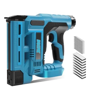 Cordless Brad Nailer 18V, Cordless Nail Gun, 18GA Cordless Staple Gun, max. 40 Shots per Minute, 500 Nails and 500 Staples, for Maki-ta BL, Without Battery and Charger