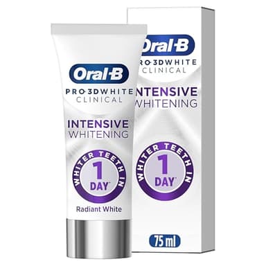 Oral-B Pro-3D White Clinical Intensive Whitening Toothpaste Radiant White 75ml