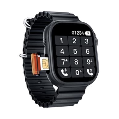4G Smartwatch with SIM Card Slot, Full Touch Screen & Call Function, Waterproof Cellular Smartwatch for Men Women