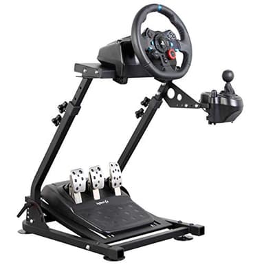 Dshot Racing Wheel Stand (Updated Version) Height and Tilt Adjustable Steering Wheel Stand for Logitech G25, G27, G29, G920 PS4 Xbox T500D Fanatech T3PA TGT Driving Simulator Cockpit