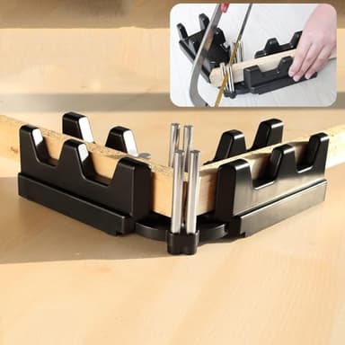 Zodazoqa 2-in-1 Mitre Measuring Cutting Tool, Measuring and Sawing Mitre Angles Cutting Tool for Home Improvement, Carpentry Work