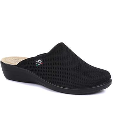 Fly Flot Wide-Fit Anatomic Clogs - Black Size 6