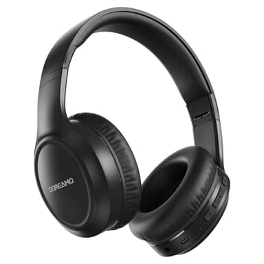 Headphones Wireless Over Ear , 70 Hours Playtime Bluetooth Headphones Built-in Microphone, Foldable Lightweight Headset with Bluetooth 5.4, HiFi Stereo Sound for PC Cellphone Travel Office (Black)