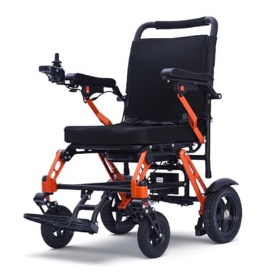 XP02 Lightweight Electric Wheelchair for Adults,16.5KG Ultra Lightweight Wheelchair with Magnesium Alloy Frame,12Ah Battery, 20km Range,Portable Foldable Powerchair for Travel,Airplane Approved