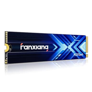 fanxiang 2TB NVMe SSD PCIe Gen5, Read/Write Speeds Up to 14000/10000 MB/s with Cooling Sticker, M.2 2280 PCIe 5.0 with DRAM and SLC, Internal Solid State Drives for Desktops Laptop PC-S910 Pro