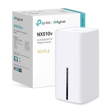 TP Link NX510V AX3000 Wi-Fi6 5G router with SIM Slot, Aginet 5G router, EasyMesh Telephony, Plug and Play WiFi 6 Router,APP Control, Full Gigabit Ports,VOLTE/CSFB, Remote Management