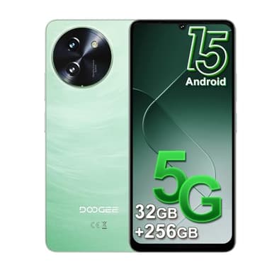 DOOGEE Note 59 Pro Android 15 Mobile Phone 5G,32GB+256GB/2TB,6.75" HD+120Hz Smartphone,6250mAh 16MP AI Camera,UNISOC T8200,Dual SIM Free Unlocked Mobile Phones 2025,NFC/Widevine L1/OTG/Face ID (Green)