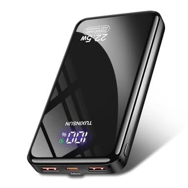 Power Bank 20000mAh, PD3.0 QC4.0 22.5W Fast Charging PD20W USB C PowerBank Portable Charger With LCD Display 3 Outputs & 2 Inputs For Smartphones and Camping