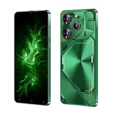 Daul SIM Cheap Mobile Phone,5.0 inch Screen, Android 9.0 Basic Smartphone, 3000mAh Big Battery,Dual camera, Sopport Bluetooth/Wifi/fm/Face Unlock Cell Phone (Green)