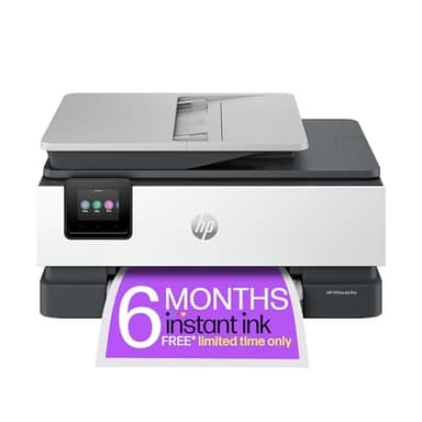 HP OfficeJet Pro 8122e All-in-One Printer | Colour | Printer for Home | Print, Scan, Copy | Automatic document feeder| 3 Months of free Instant Ink | Up to 3 years Warranty