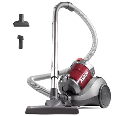 Akitas 800W Powerful Bagless Cylinder Hoover Vacuum Cleaner 2.5L With German Wessel Werk Nozzle Head For Hard Floor & Carpet (C6)