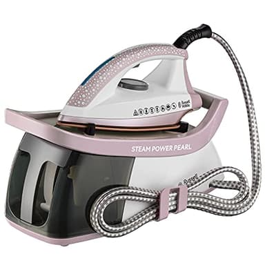 Russell Hobbs Steam Power Generator Iron, Removable 1.3L Water Tank, Ceramic Soleplate, Power Indicator, 140g Shot of Steam, 120g Steam Output, Cord Storage, 3 Steam Settings, Anti Calc, 2600W, 26191