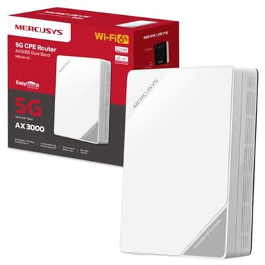 MERCUSYS MB520-5G AX3000 5G Router with Sim Slot, Dual-Band Sim Card, EasyMesh,TP-Link WiFi,Plug and Play,VPN Encryption, APP control,WAN/LAN ports,Guest Network,VoLTE access,Data Setting