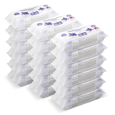 by Amazon Sensitive Baby Wipes 1008 Wipes, Unscented, 18 Pack of 56, (Previously a Mama Bear brand, same product)