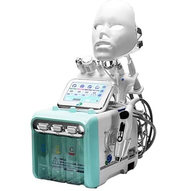 HKFGSHOP Hydrogen Oxygen Facial Beauty Machine, Water Oxygen Hydra-facial Beauty Machine Small Bubble Device, with LED Mask, Clean Pores and Improve Roughness, ​for Beauty Salon, Spa
