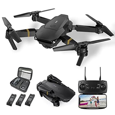 Drones for Adults with Cameras 4K 1080P, 3PCS Batteries Foldable 4K Mini Drone with Camera RC Quadcopter, Altitude Hold, One Key Take Off/Landing, 3D Flip.