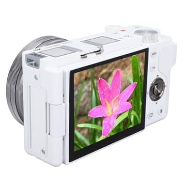 Digital Camera, 5K 64MP HD Mirrorless Camera with 5x Optical Zoom 15x Hybrid Zoom, 3.2in 270° Flip IPS Touch Screen, AF MF Anti Shake Video Camera for Photography