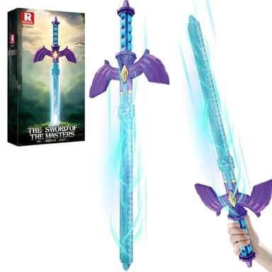 Reobrix Sword Building Toy Sets for Adults, Cool The Sword of The Masters, Collectible Build and Display Model, 99014 Anime-Style Cosplay Toy, Gifts for Classic Game Fans Boys Girls 14+ (820 PCS)
