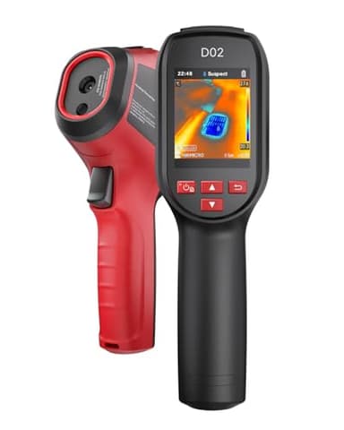 HIKMICRO D02 Thermal Camera with Visual Camera, 240x240 Super Resolution, Smart SuperScene Detection, 96x96 IR Resolution Therma Imaging Camera, 3200mAh for 8hrs Battery Life