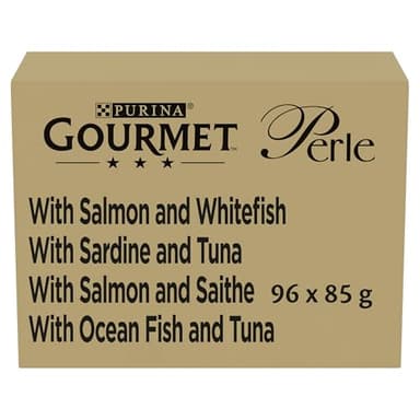Gourmet Perle Seaside Duo In Gravy Wet Cat Food 96X85g