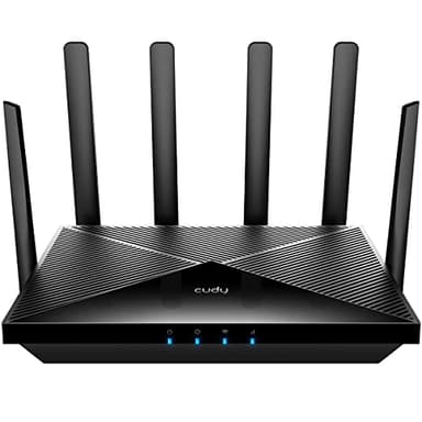 Cudy P5 5G Router with SIM Slot Unlocked AX3000 WiFi 6 CPE, Dual SIM 5G Cellular Router, 4 x 4 Mimo, Detachable Antennas, Band Lock, Vpn, Zerotier, Cloudflare
