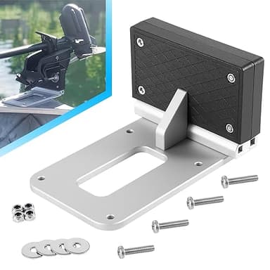 Universal Transom Trolling Motor Mount for Kayaks/Kayak Motor Mount, Universal Fit for Any Boat with A Flat Stern, For Electric Trolling Motors Only, Not for Outboard Engines of Any Size